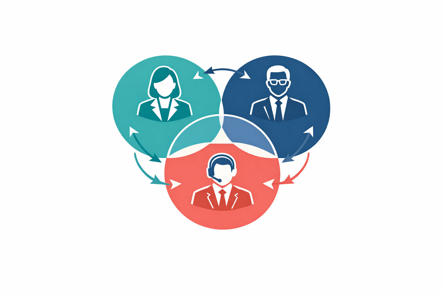Diagram showing the three key budget decision-makers for HR AI projects: CHRO, CFO, and CIO in an interconnected triad