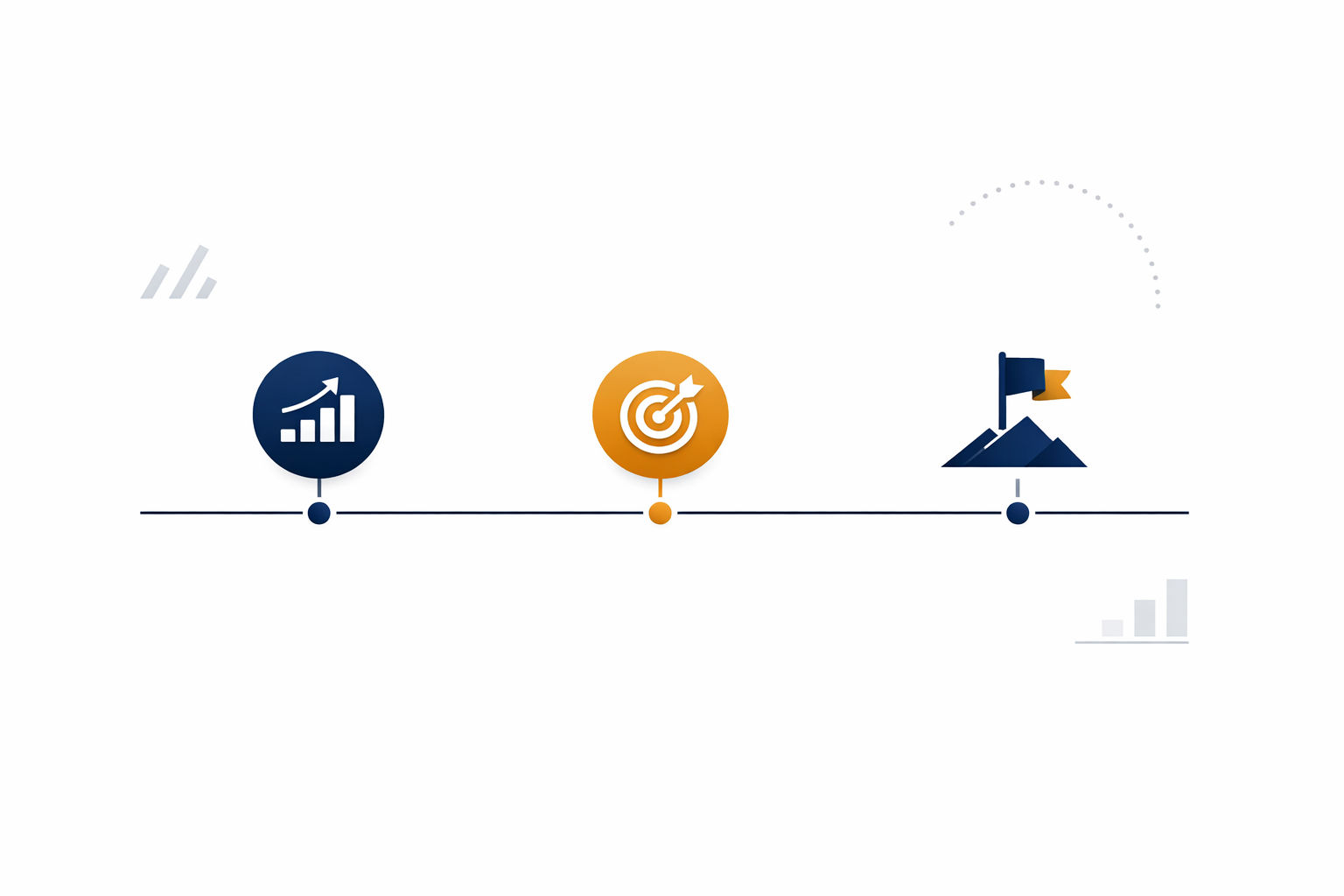 30-60-90 day post-implementation check-in timeline with milestone markers