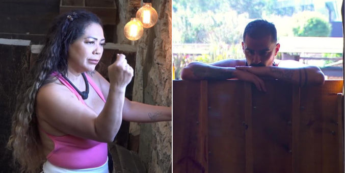 Darlyn Ferrattry e Mayk Leão conversam sobre a possível revelação de um segredo em A Fazenda 18 Darlyn Ferrattry e Mayk Leão conversam sobre a possível revelação de um segredo em A Fazenda 18