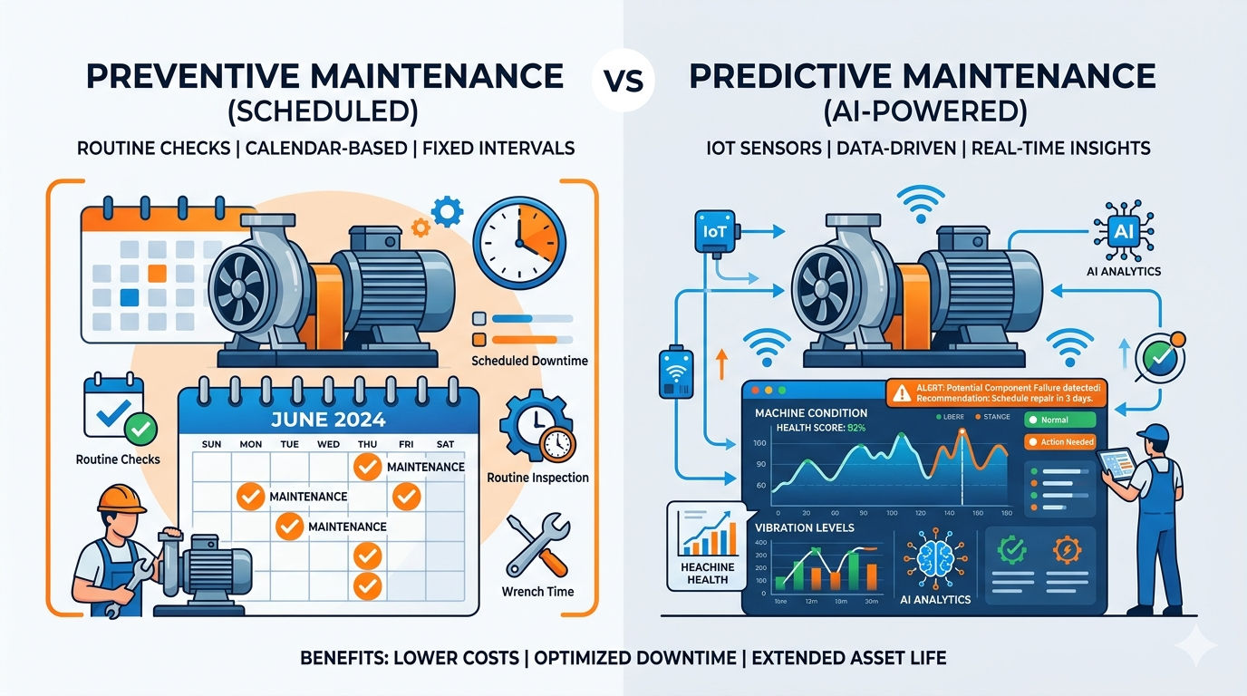 Preventive vs Predictive Maintenance: Key Differences & Best Choice ...