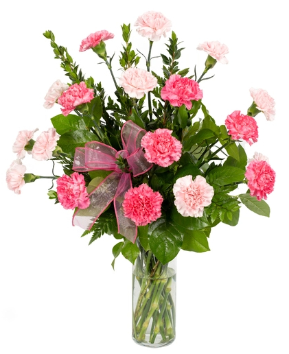 Pretty 'n' Pink Carnations flower arrangement