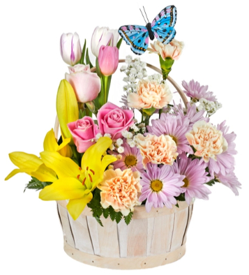 Florist Choice Spring Flower Basket