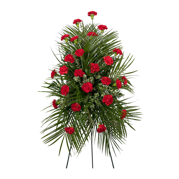 Red Carnation Standing Spray