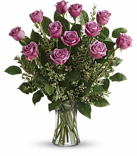 Teleflora's Purple Rose Arrangement