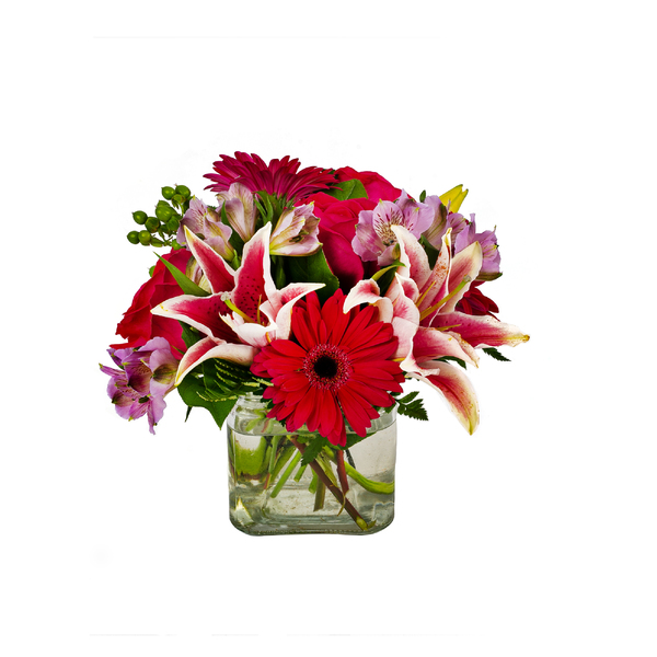 Pink Paradise featuring Pink Oriental Lilies and Hot Pink Gerberas