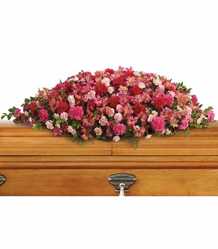 A Life Loved Casket Spray