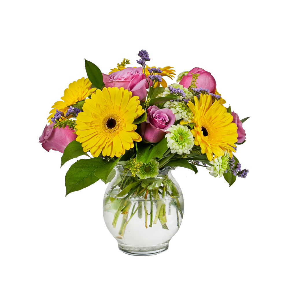 Yellow & Purple Floral Arrangement - Forest of Flowers