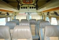 Clean and elegant tempo traveller cabin interior