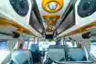 Premium tempo traveller driver cabin and dashboard