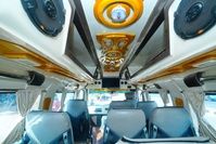 Premium tempo traveller driver cabin and dashboard