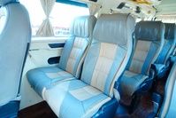 Back view of tempo traveller showing luggage space