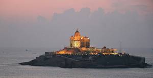 Vivekananda Rock and the Thiruvalluvar Statue