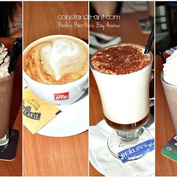 Ice Blended Chocolate, Hot Cappuccino, Hot Chocolate, Ice Blended Latte