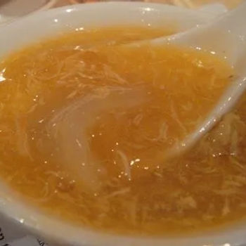 Golden Shark's Fin Soup with Fungus, Crab Meat and Roe