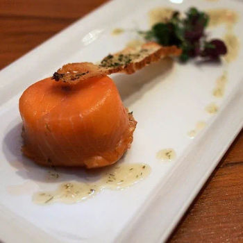 Slinky Smooth Smoked Salmon And Dill Pate With Vinigeatte