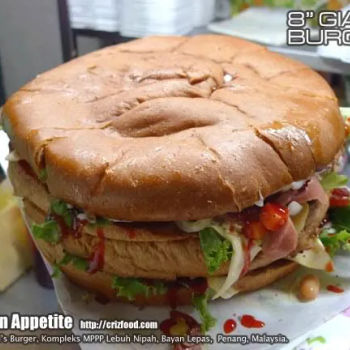 8” Diameter 3-Tiers Giant Burger
