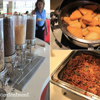 Condiments, Fried Nudget and Fried Noodle