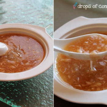 Braised Shark’s Fin Soup with Crab Roe (蟹黃翅)