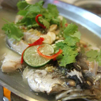 Steamed Siakap with Lime & Chilli