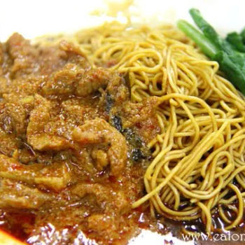 Curry Wild Boar Wantan Mee (咖喱山猪肉)