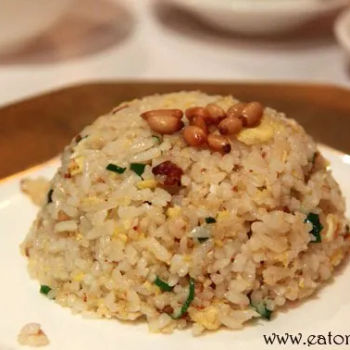 Fried Rice With Minced Goose Liver And Pine Nuts