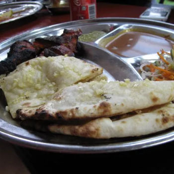 Garlic Butter Cheese Naan + Tandoori Chicken