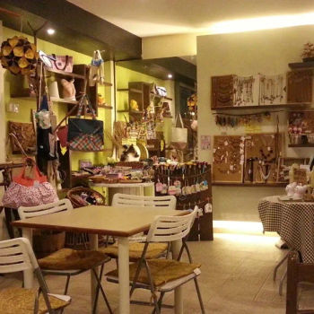 A look at a corner of Zakka Loft once you entered - display of handmade crafts which customers can purchase