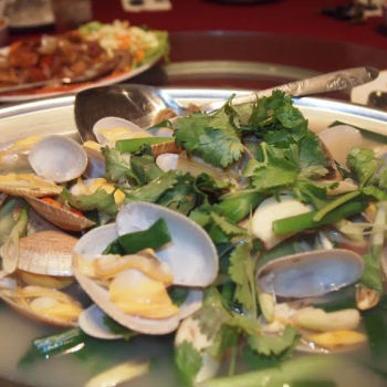 Clam cooked in thai style
