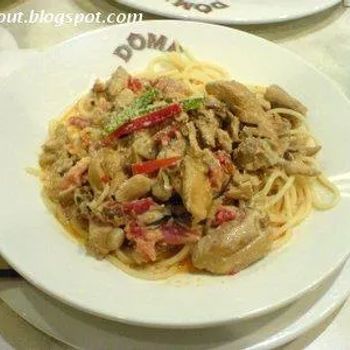 Spicy Chicken and Mushroom pasta