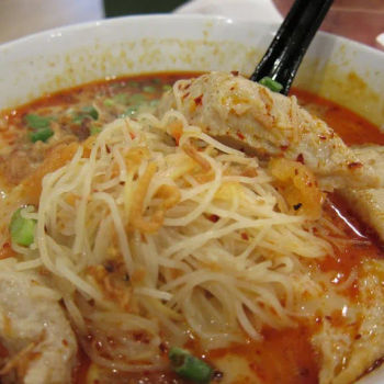 Fish Paste Mee Hoon with XO Sauce