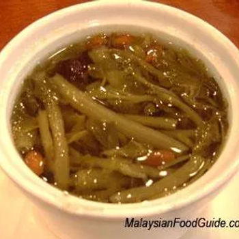 Watercress with spare rib soup