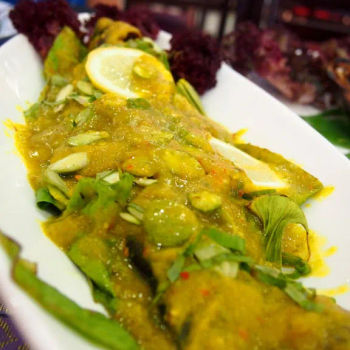 “Dry Steam” Patin Tempoyak with Petai (RM 68)