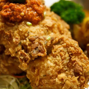 Crispy Fish Batter (With Yellow Fragrant Rice - RM16.00, With Baked Herb Potatoes- RM17.00)