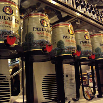 German beer and plenty of Paulaner