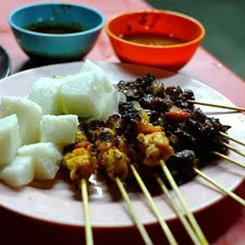 satay ayam and daging