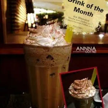 Ice Blended Cappucino with Coffee Jelly