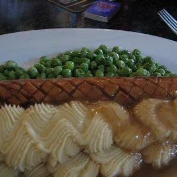 Sausage with Mashed Potatoes