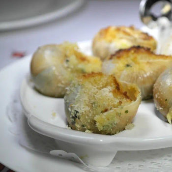 Garlic Herb Butter And Cheese Escargots