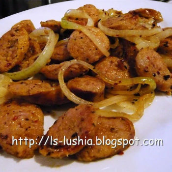 Pan Fried Spicy Pork Sausage