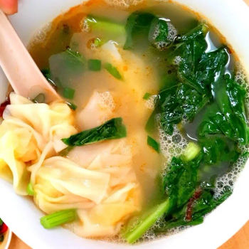 Prawn wantan soup
