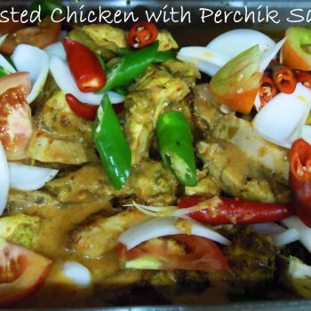 Roasted Chicken With Perchik Sauce