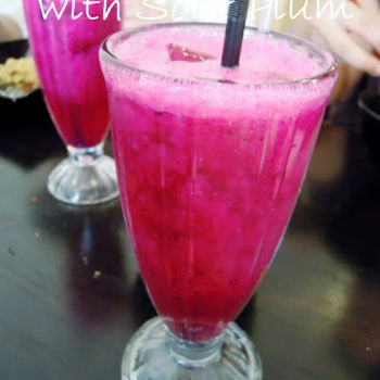 Dragon Fruit Juice With Sour Plum