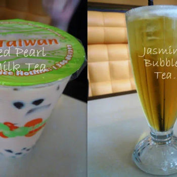 Red Pearl Milk Tea & Jasmini Bubble Tea