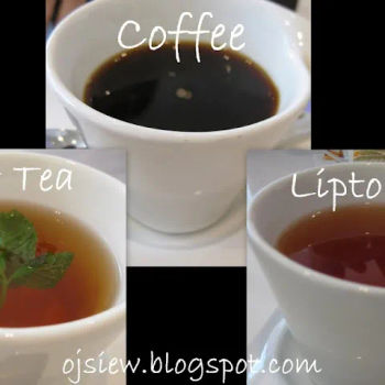 Coffee, Mint Tea & Lipton Tea