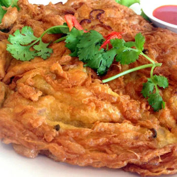 Deep Fried Omelet Thai Style
