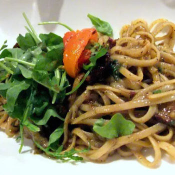 Duck Basil Pesto Spaghetti