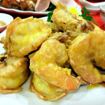 Prawns with Salted Egg Yolk