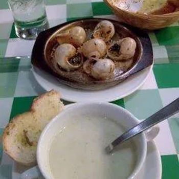 Cream of Watercress, Garlic Bread