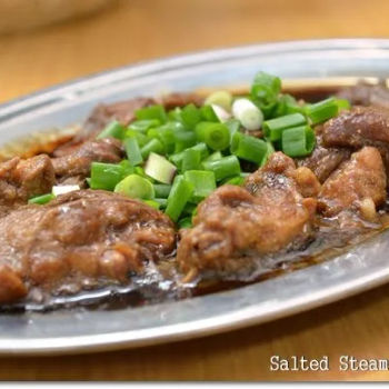 Salted Fish Steamed Chicken