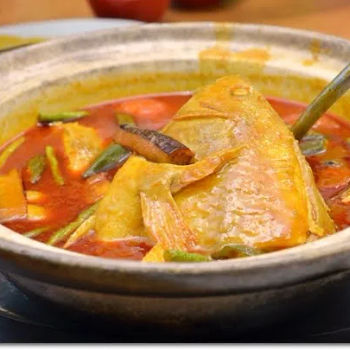 Claypot Of Curry Fish Head